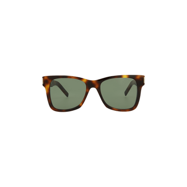 Saint Laurent Rectangular Sunglasses — Brown