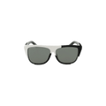 Saint Laurent Bold Square Sunglasses — White