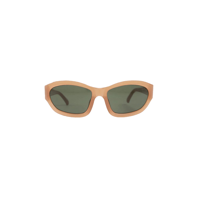 Dries Van Noten x Linda Farrow Rectangle Sunglasses — Brown