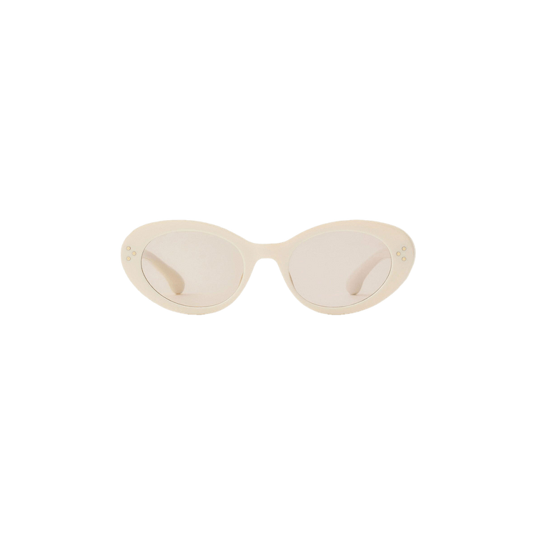 Sporty & Rich Frame N.05 Sunglasses — Cream