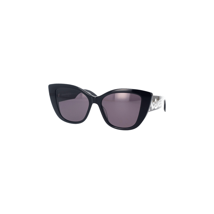 Alexander McQueen Graffiti Vintage Sunglasses — Black