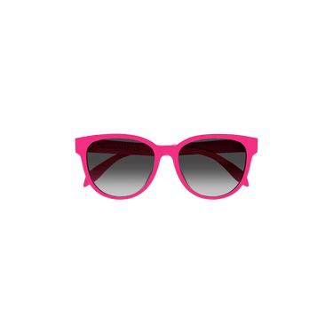 Alexander McQueen Round Frame Sunglasses — Pink