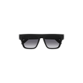Alexander McQueen Flat Top Square Sunglasses — Black