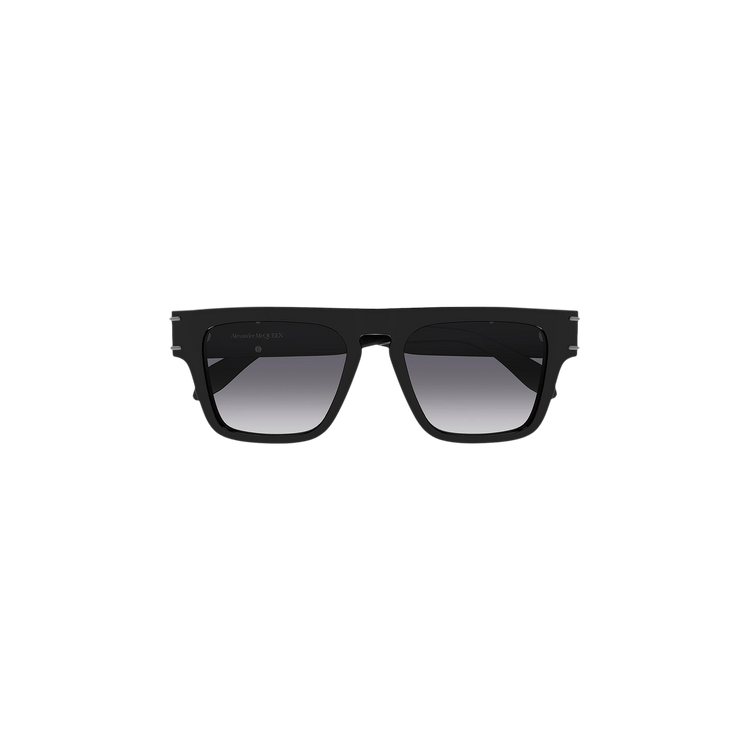 Alexander McQueen Flat Top Square Sunglasses — Black