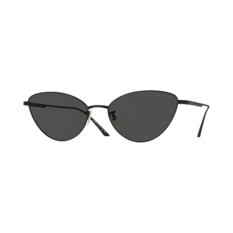 Khaite Metal Cateye Sunglasses — Black