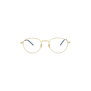 Saint Laurent Round Frame Sunglasses — Gold