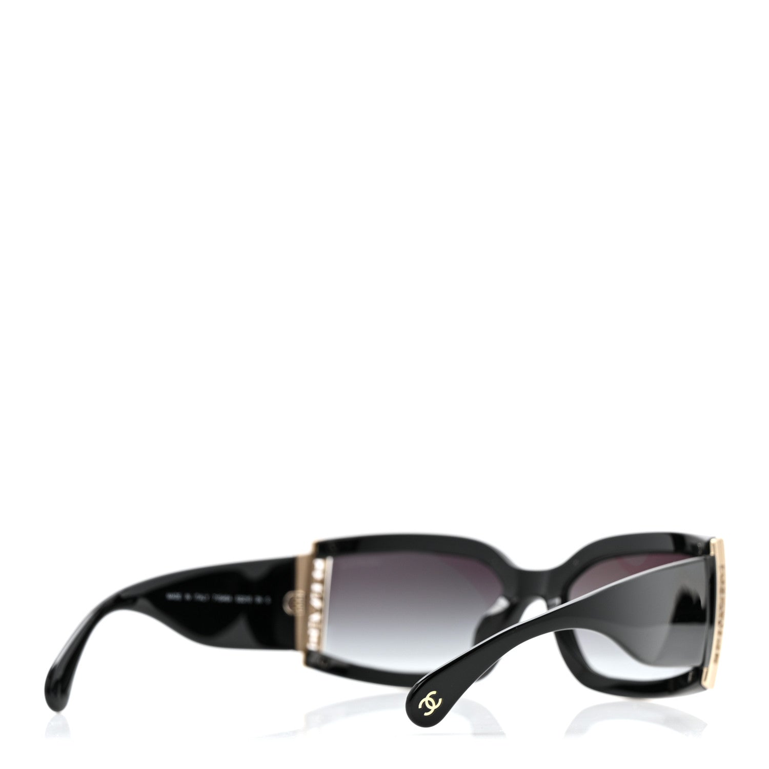 Chanel Rectangle Sunglasses — Black