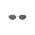 Gentle Monster La Mode W2 Sunglasses — White