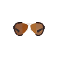 Maison Margiela Reconstructed Aviator Sunglasses — Brown