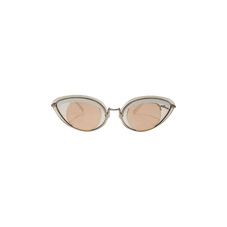 Kenzo Cat Eye Wire Sunglasses — White