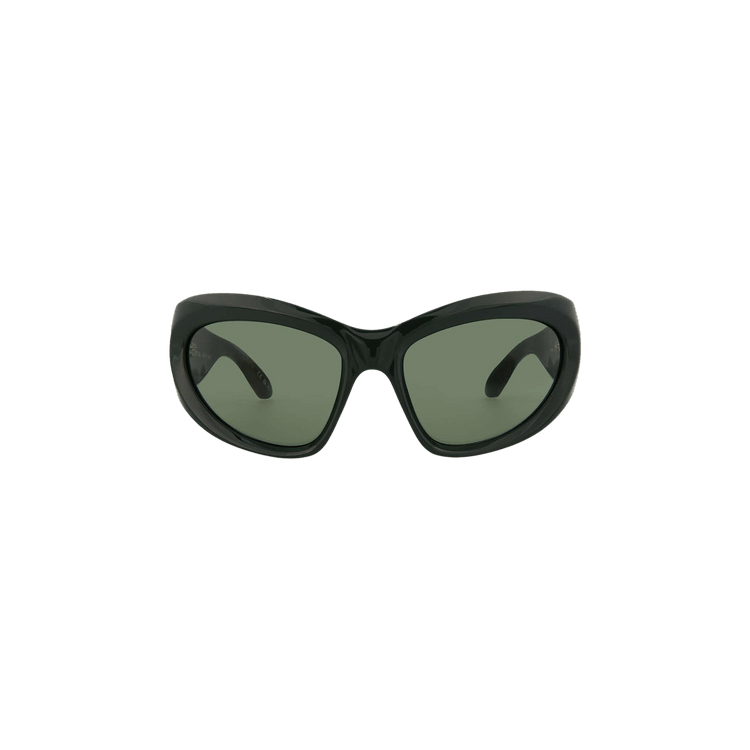 Balenciaga Wrap Around Sunglasses — Green