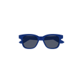 Alexander McQueen Round Sunglasses — Blue