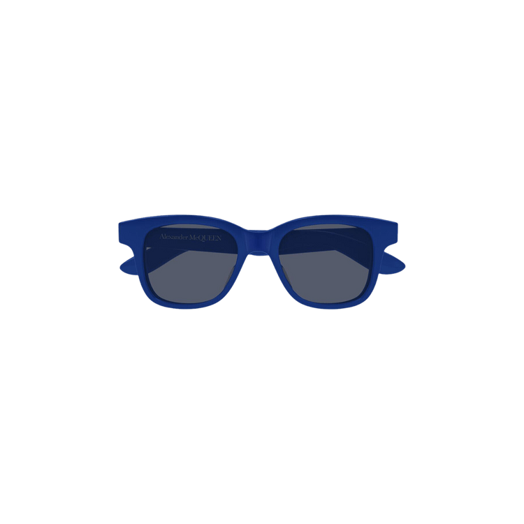 Alexander McQueen Round Sunglasses — Blue
