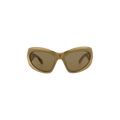 Balenciaga Wrap Around Sunglasses — Gold