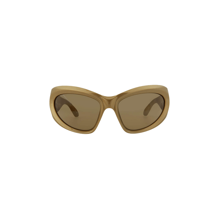 Balenciaga Wrap Around Sunglasses — Gold