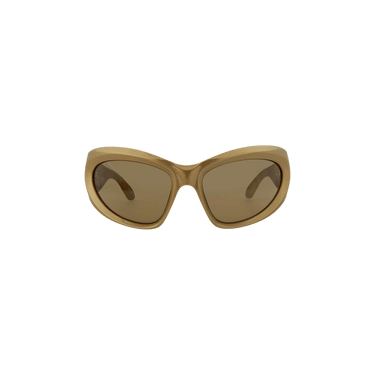Balenciaga Wrap Around Sunglasses — Gold