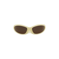 Balenciaga Wrap Around Sunglasses — Yellow
