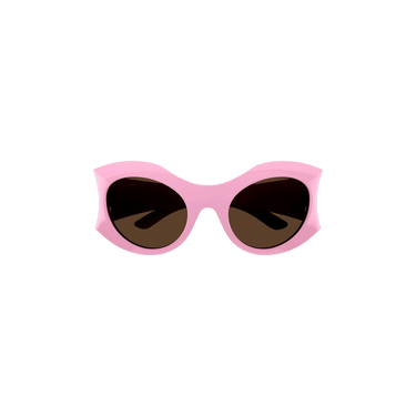 Balenciaga Round Sunglasses — Pink