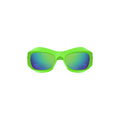 Bottega Veneta Wrap Around Sunglasses — Green