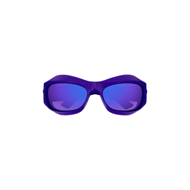 Bottega Veneta Wrap Around Sunglasses — Purple