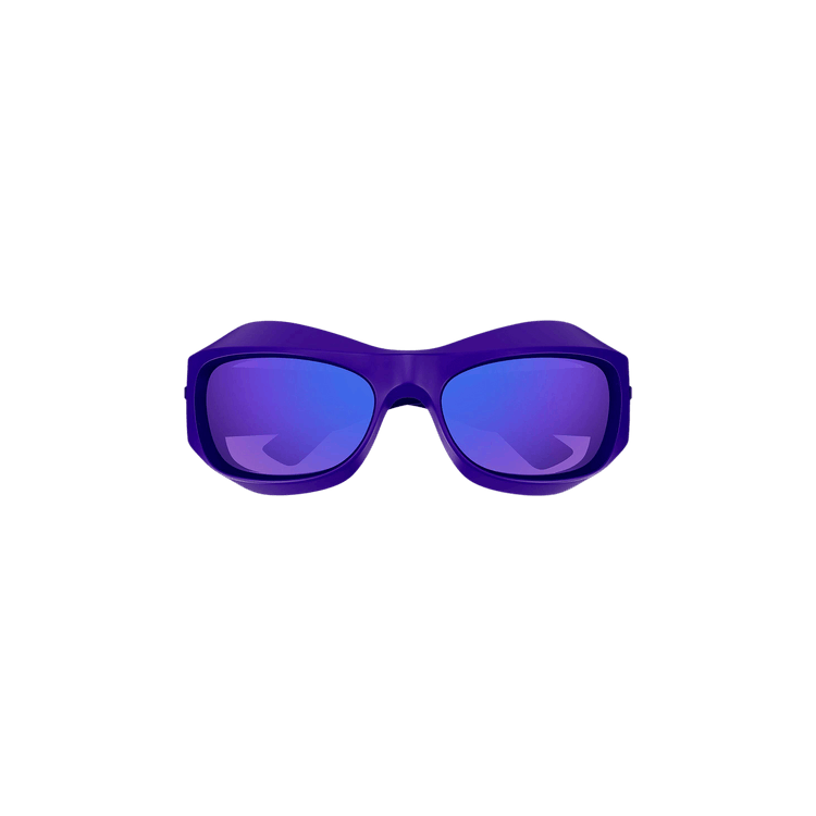 Bottega Veneta Wrap Around Sunglasses — Purple