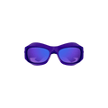 Bottega Veneta Wrap Around Sunglasses — Purple