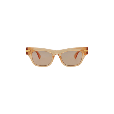 Bottega Veneta Square Sunglasses — Orange