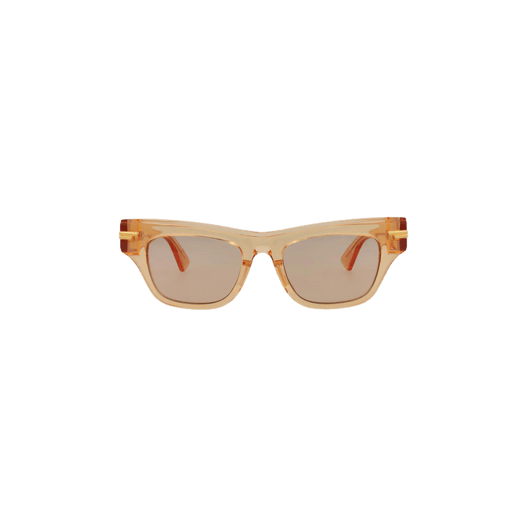Bottega Veneta Square Sunglasses — Orange