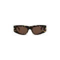 Bottega Veneta Cat Eye Sunglasses — Brown