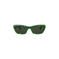Bottega Veneta Square Sunglasses — Green