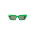 Bottega Veneta Square Sunglasses — Green