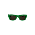 Bottega Veneta Square Sunglasses — Green