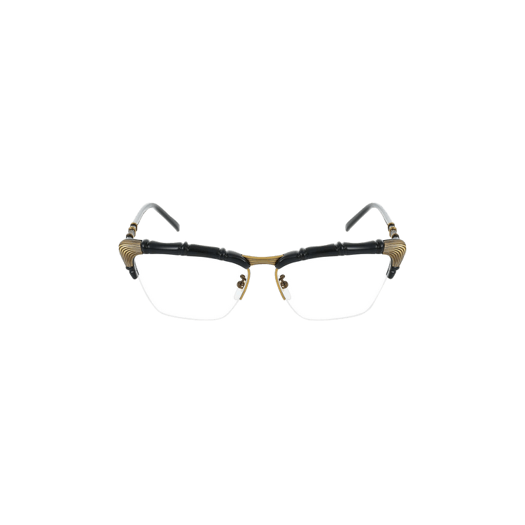 Gucci Semi Rim Cat Eye Sunglasses — Black