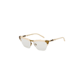 Gucci Semi Rim Cat Eye Sunglasses — White