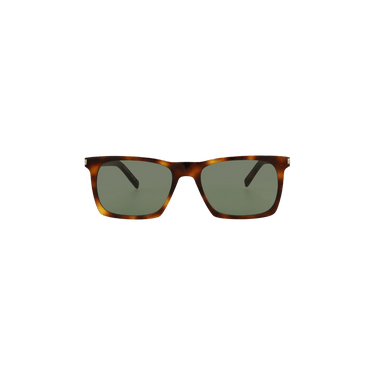Saint Laurent Square Sunglasses — Brown