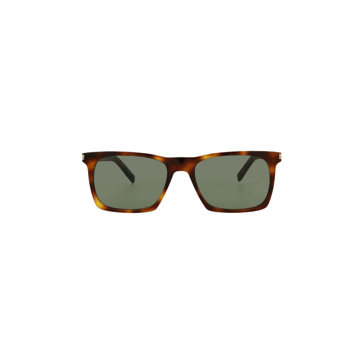 Saint Laurent Square Sunglasses — Brown