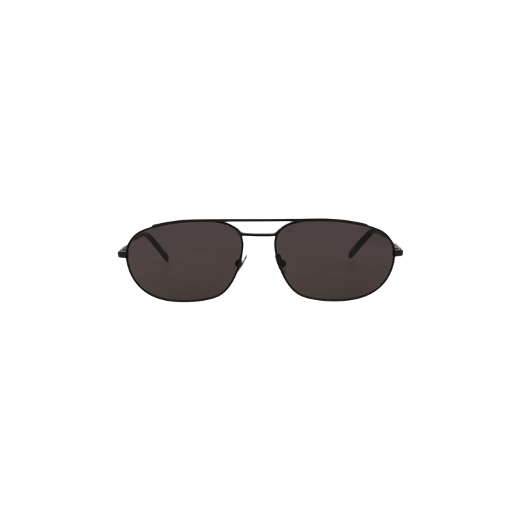 Saint Laurent Oval Sunglasses — Black