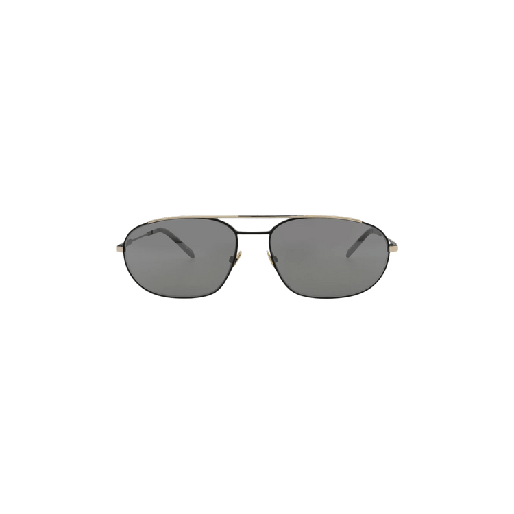 Saint Laurent Oval Sunglasses — Black