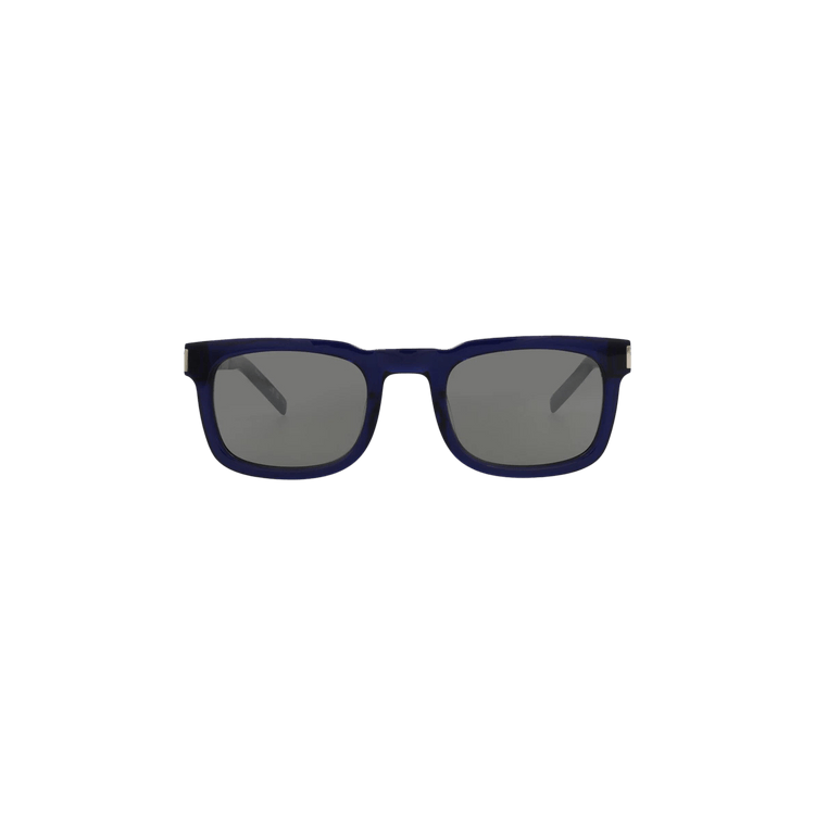 Saint Laurent Square Sunglasses — Blue