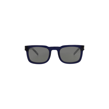 Saint Laurent Square Sunglasses — Blue
