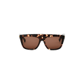 Bottega Veneta Thick Frame Tinted Sunglasses — Brown