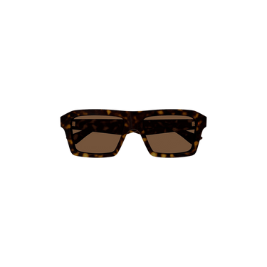 Bottega Veneta Square Sunglasses — Brown