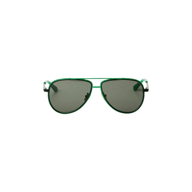Bottega Veneta Aviator Sunglasses — Green
