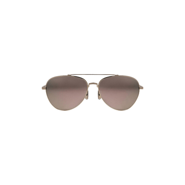 Givenchy Metal Aviator Sunglasses — Grey