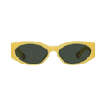 Jacquemus x Linda Farrow Ovalo Sunglasses — Green