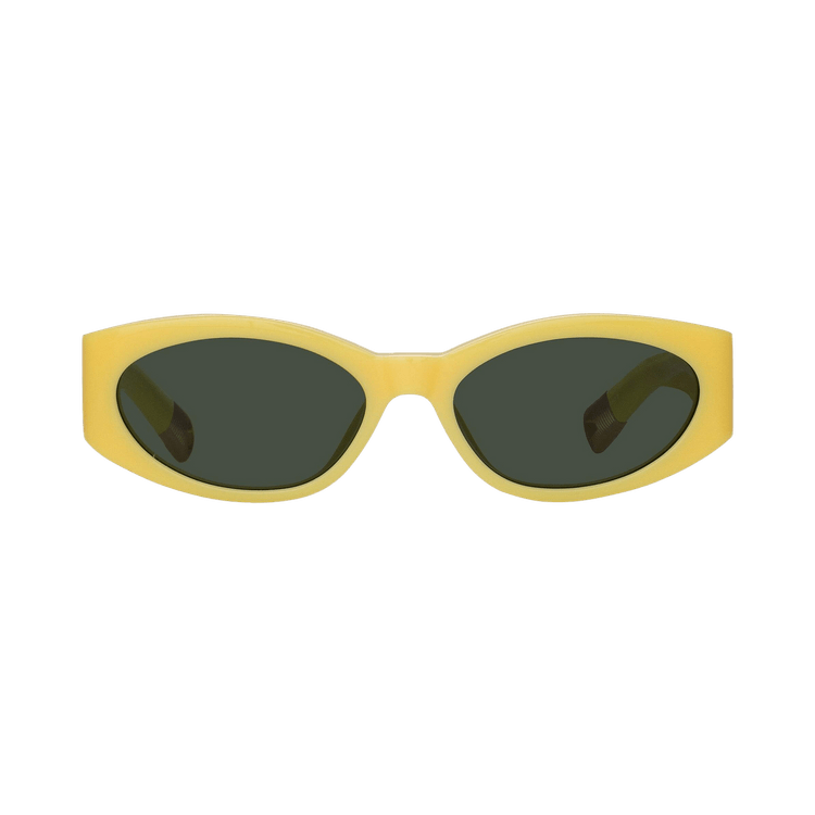 Jacquemus x Linda Farrow Ovalo Sunglasses — Green