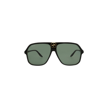 Gucci Aviator Sunglasses — Black