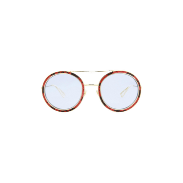 Gucci Round Sunglasses — Red