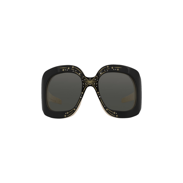 Gucci Wrap Around Sunglasses — Black
