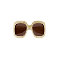 Gucci Wrap Around Sunglasses — Tan